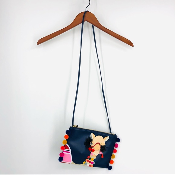 ✨Kate Spade Winking Camel Blue Multicolored Bag - Picture 8 of 16